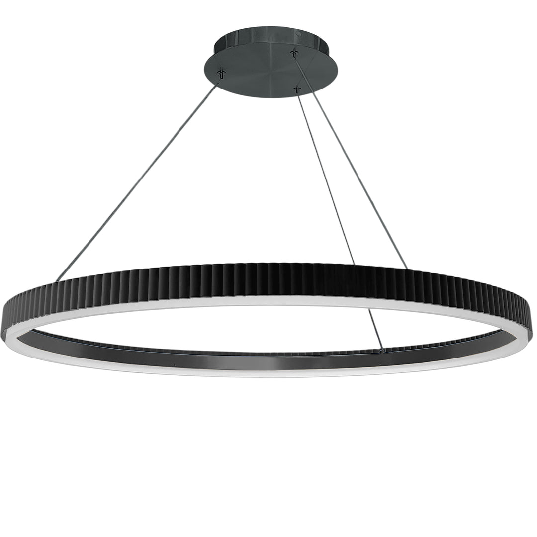 Daisy 50W 5CCT Chandelier in Matte Black by Dainolite