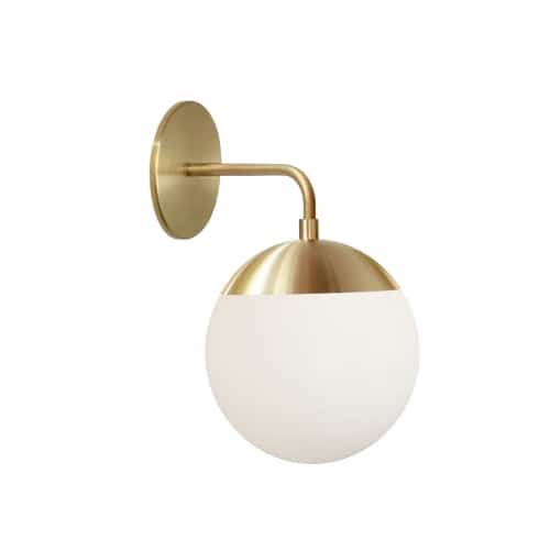 Dayana 1 Light Wall Sconce in Aged Brass by Dainolite