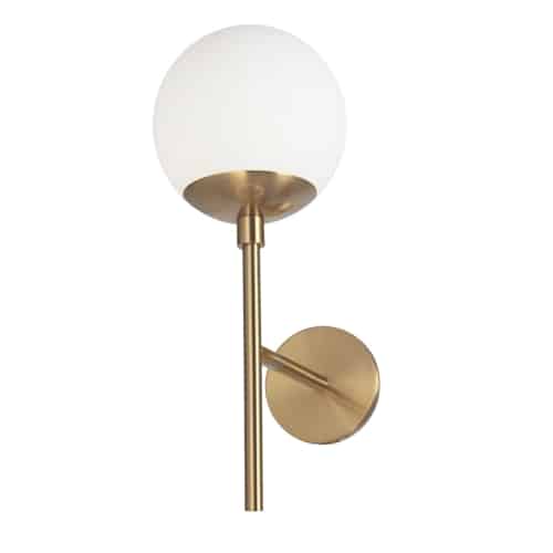Dayana 1 Light Wall Sconce (DAY-161W) in Aged Brass by Dainolite