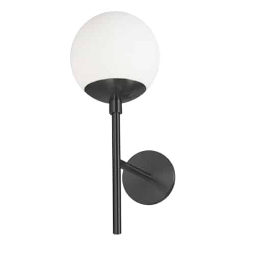 Dayana 1 Light Wall Sconce (DAY-161W) in Black by Dainolite