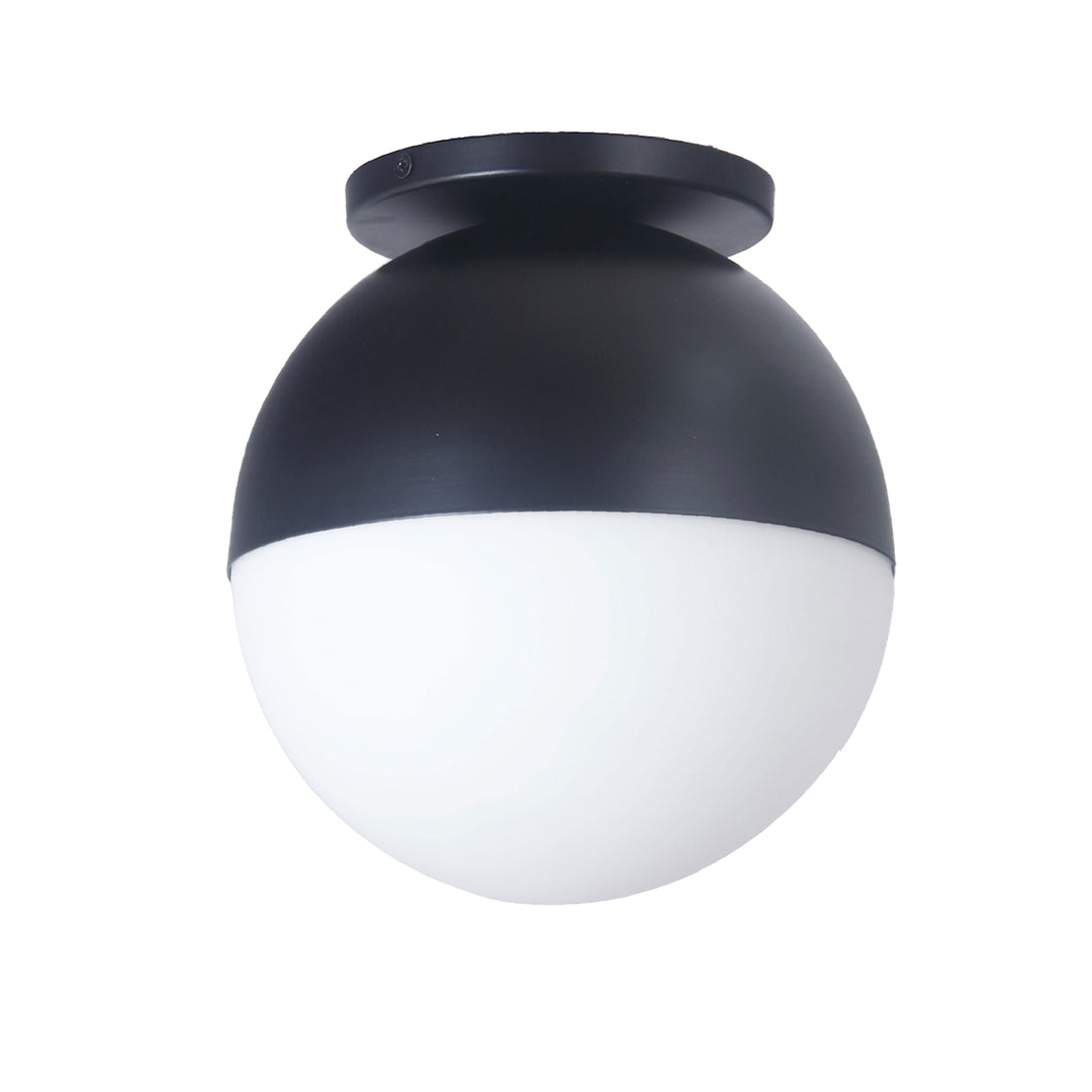 Dayana 1 Light Flush Mount in Matte Black by Dainolite