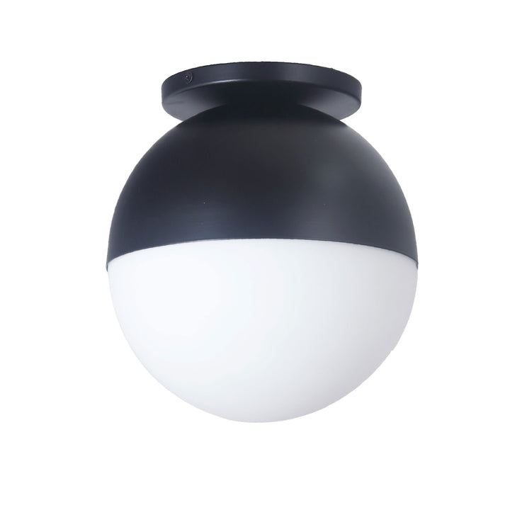 Dayana 1 Light Flush Mount in Matte Black by Dainolite