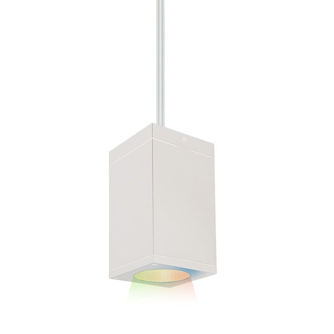 Cube Architectural 5" Color Changing Pendant