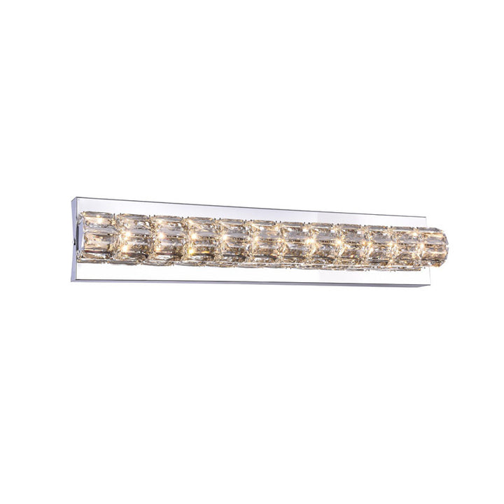 Frame LED Wall Sconce with Clear Crystals, 2.7", by Bethel