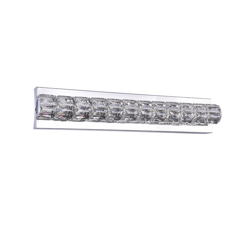 Frame LED Wall Sconce with Clear Crystals by Bethel - view 2