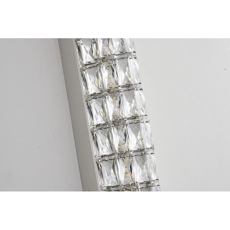 Frame LED Wall Sconce with Clear Crystals by Bethel - view 3