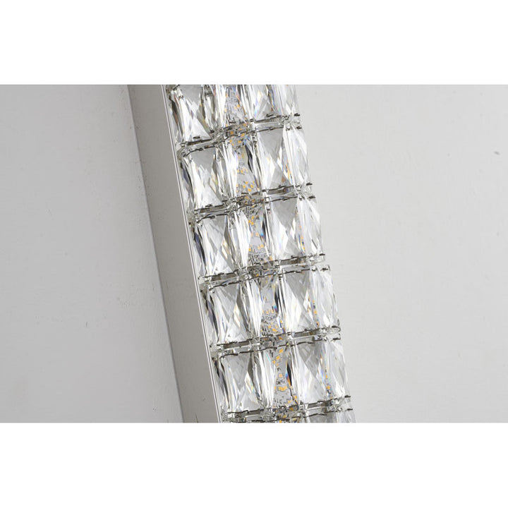 Frame LED Wall Sconce with Clear Crystals by Bethel - view 3