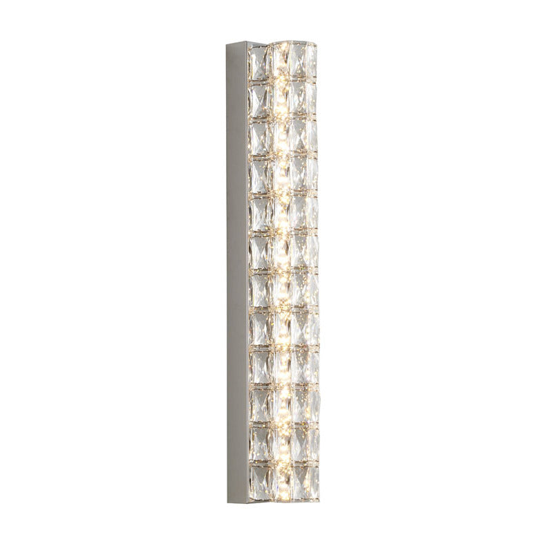 Frame LED Wall Sconce with Clear Crystals by Bethel - view 4