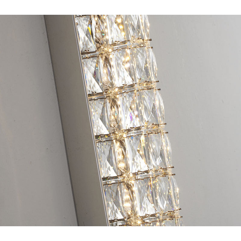 Frame LED Wall Sconce with Clear Crystals by Bethel - view 5