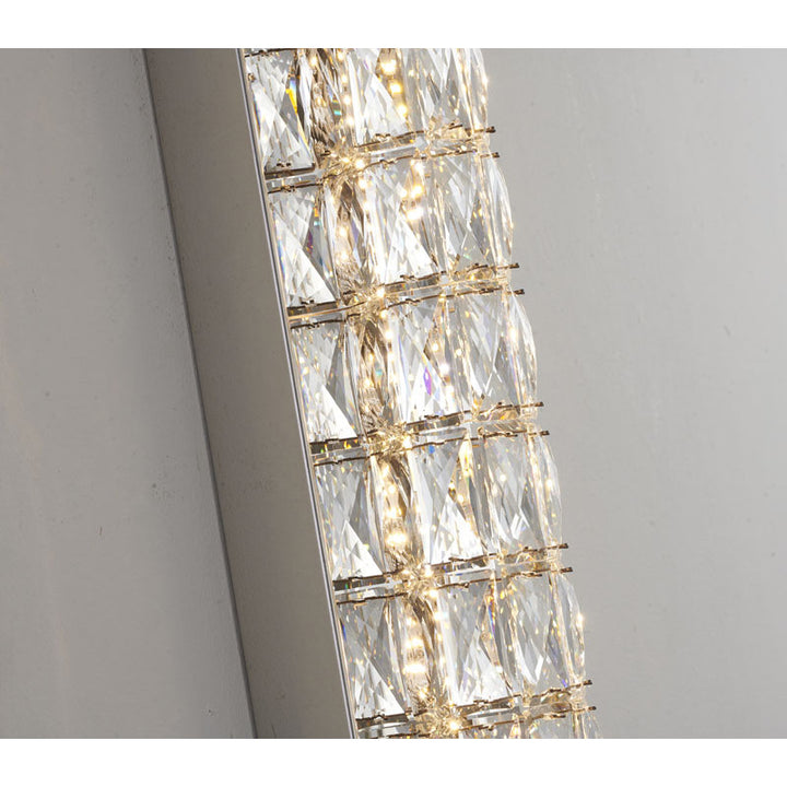 Frame LED Wall Sconce with Clear Crystals by Bethel - view 5