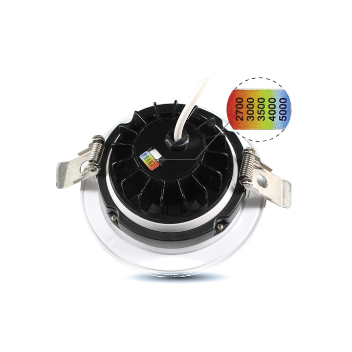 4" Regressed Gimbal LED Recessed Light 5CCT - SLIM4DGR