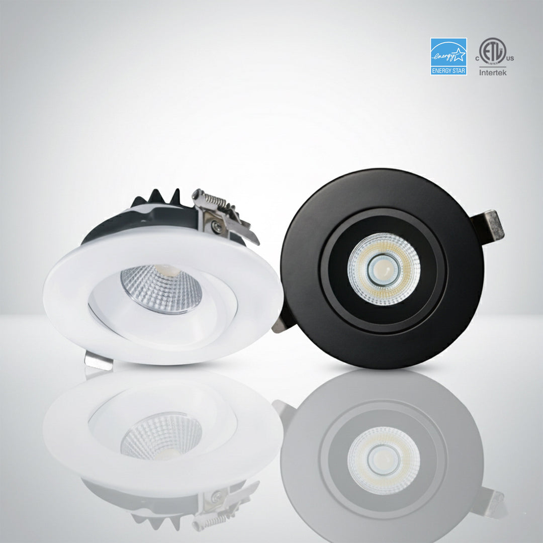 4" Regressed Gimbal Slim LED Recessed Light 5CCT - DISC4DGR