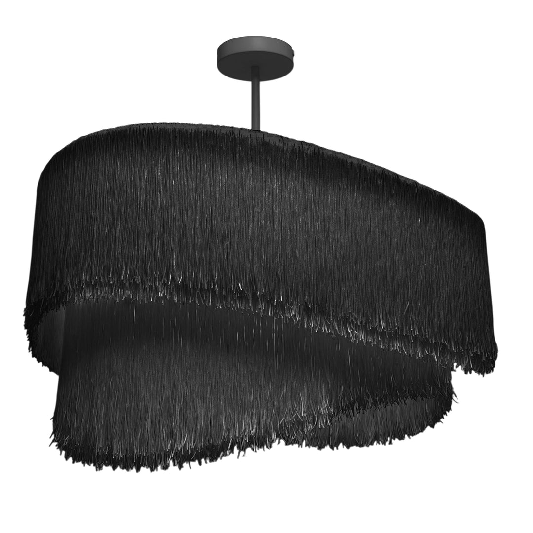 Delaine 4 Light Chandelier in Matte Black by Dainolite