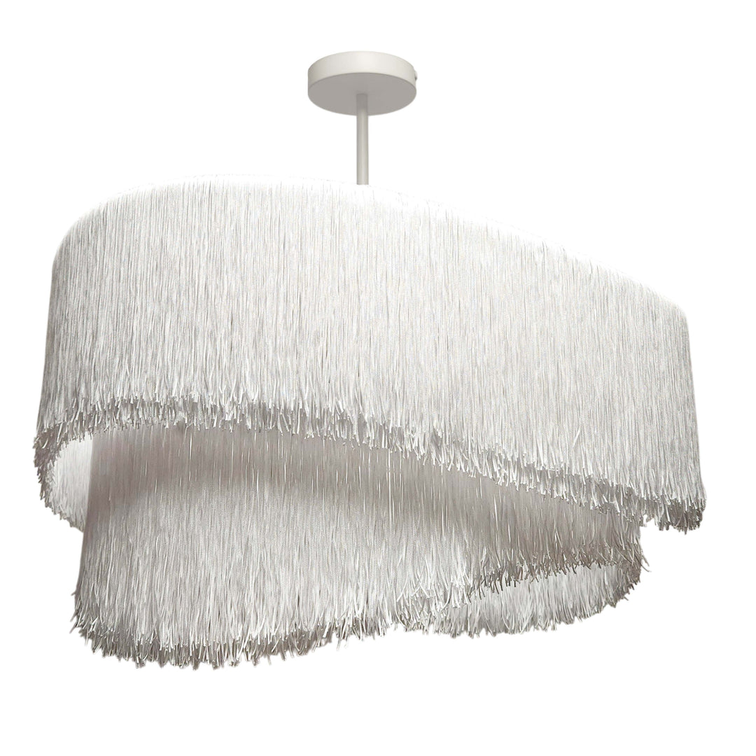 Delaine 4 Light Chandelier in Matte White by Dainolite