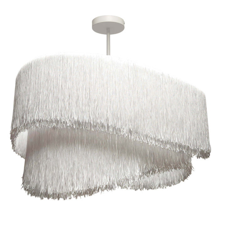 Delaine 4 Light Chandelier in Matte White by Dainolite