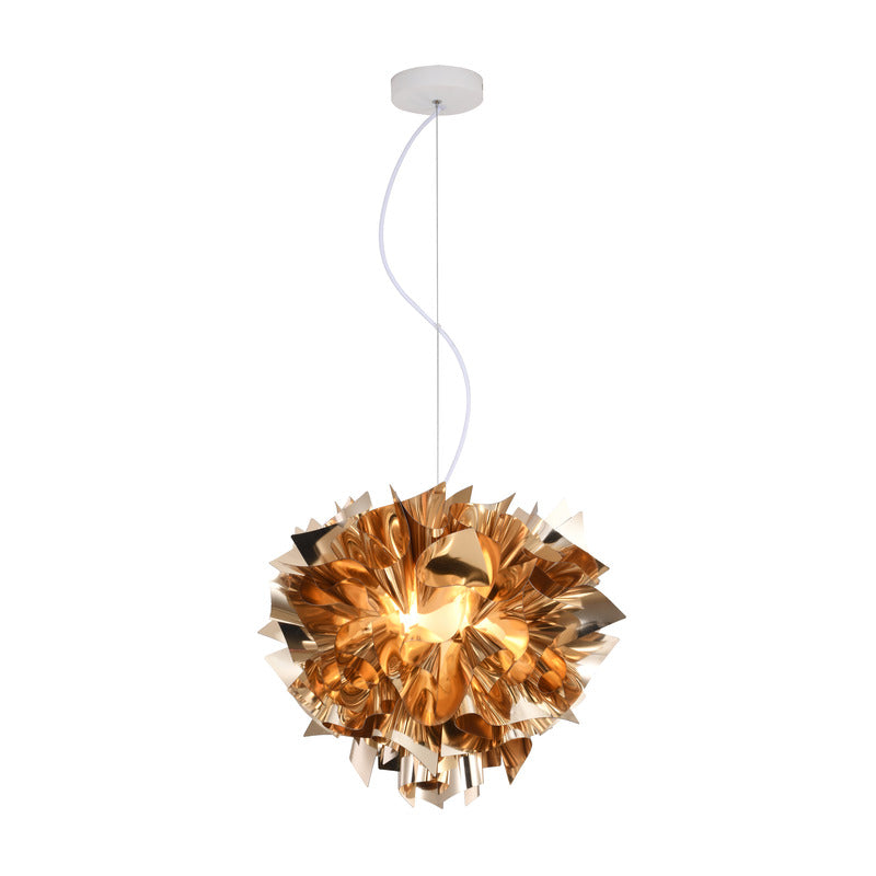 Acrylic Chandelier with Hardware in Gold by Bethel