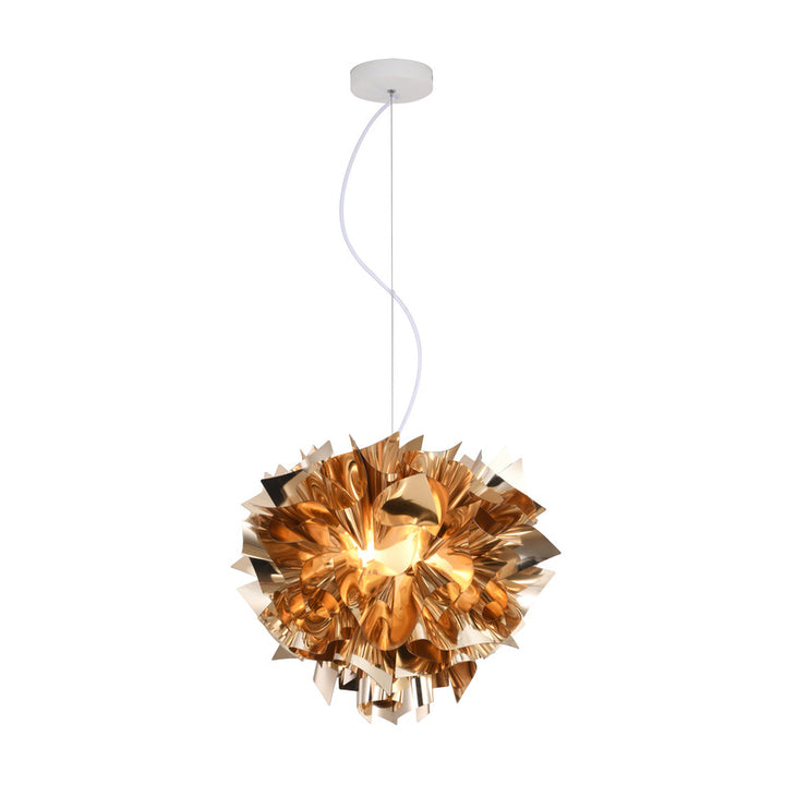 Acrylic Chandelier with Hardware in Gold by Bethel