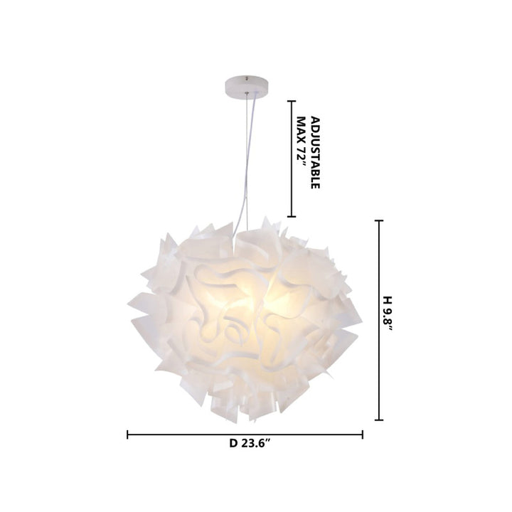 Acrylic Chandelier with Hardware by Bethel - view 17