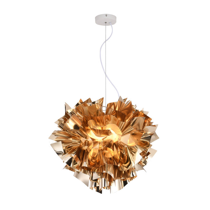 Acrylic Chandelier with Hardware in Gold by Bethel