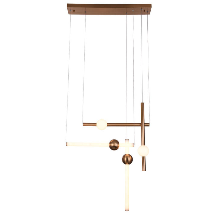 Gold Glass Chandelier (DLS10) by Bethel