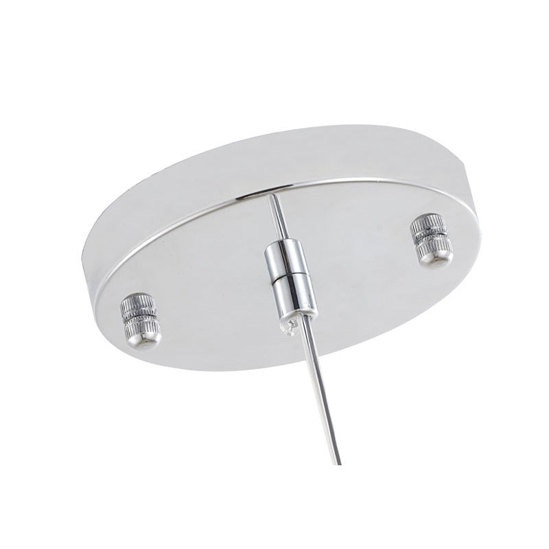 Clear Glass Pendant Light with Chrome Hardware by Bethel - view 3