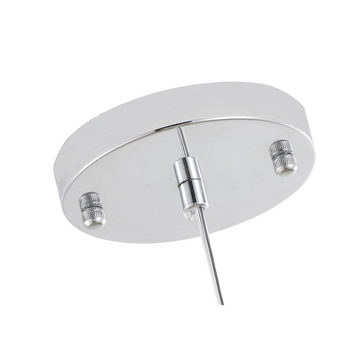 Clear Glass Pendant Light with Chrome Hardware by Bethel - view 3