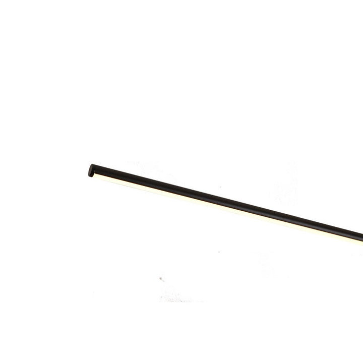 Black Interlocked Ring LED Chandelier with White Acrylic Diffuser by Bethel - view 4