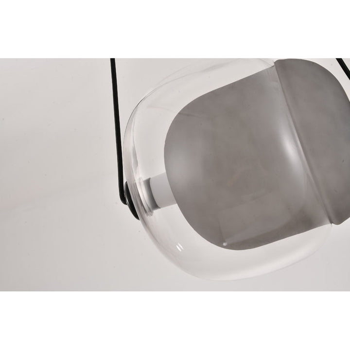 Clear Glass Shade LED Pendant Light with Hardware by Bethel - view 8