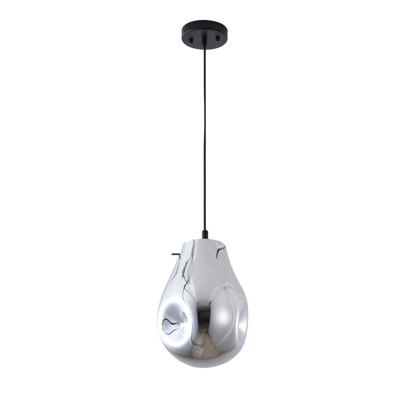 Dented Jar Glass Pendant Light with Hardware by Bethel - view 28