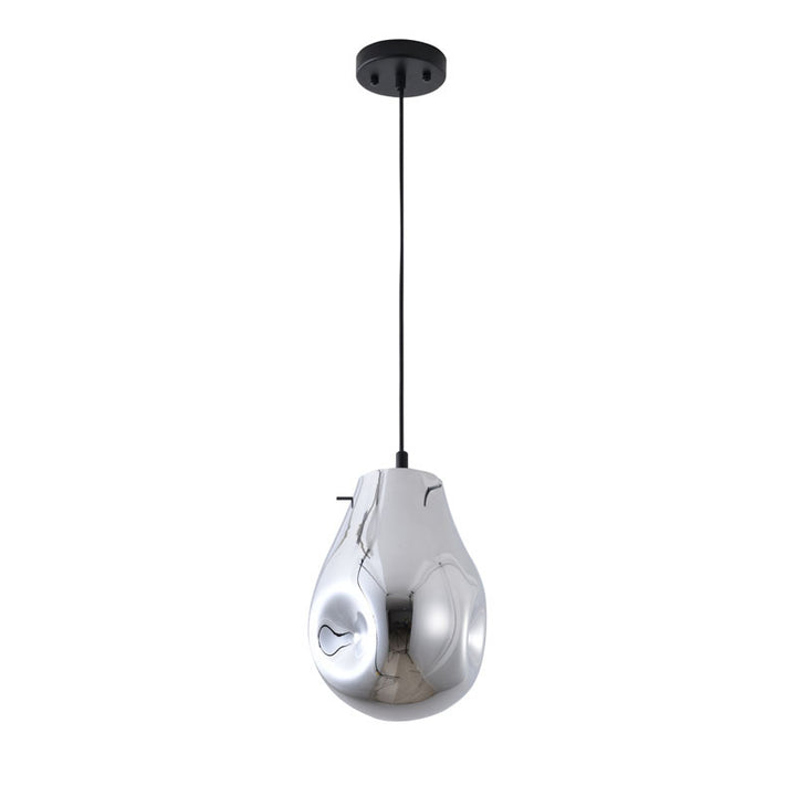 Dented Jar Glass Pendant Light with Hardware by Bethel - view 28