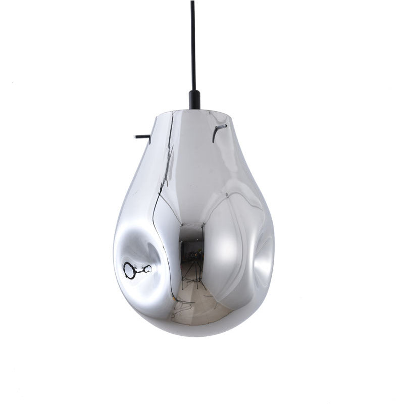 Dented Jar Glass Pendant Light with Hardware by Bethel - view 29
