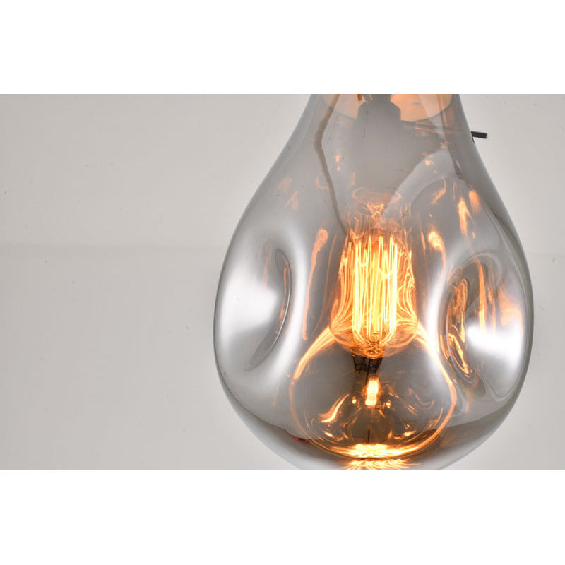 Dented Jar Glass Pendant Light with Hardware by Bethel - view 35