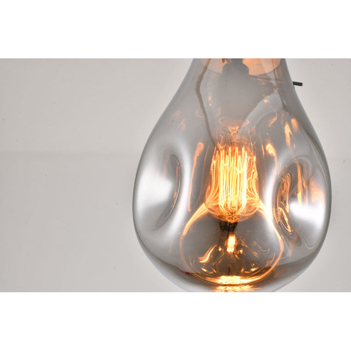 Dented Jar Glass Pendant Light with Hardware by Bethel - view 35