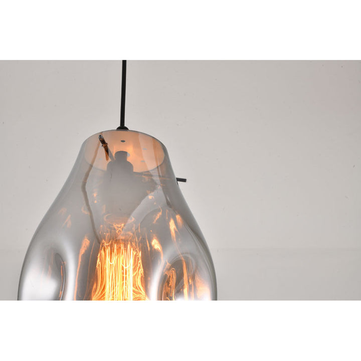Dented Jar Glass Pendant Light with Hardware by Bethel - view 36