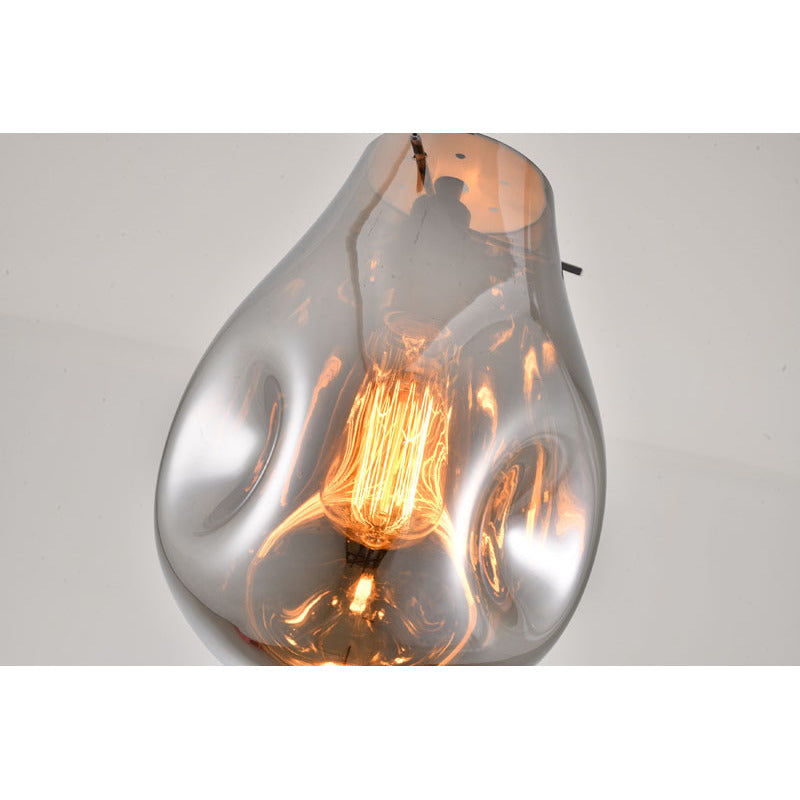 Dented Jar Glass Pendant Light with Hardware by Bethel - view 37