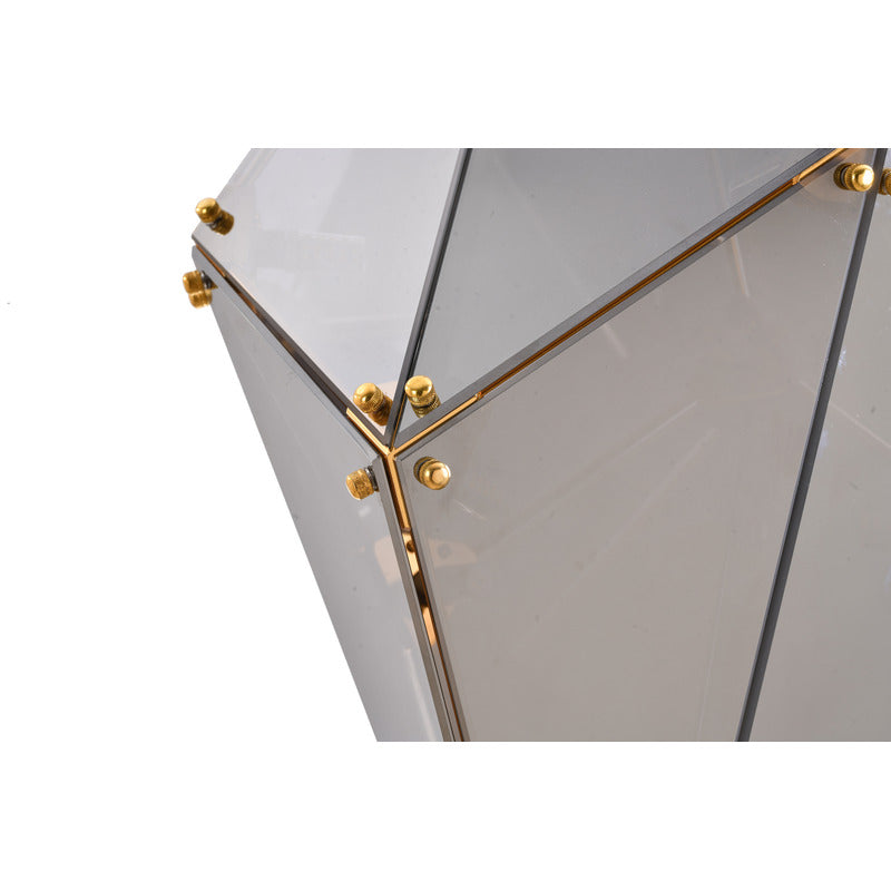 Framed Prism Chandelier with Glass Shade by Bethel - view 3