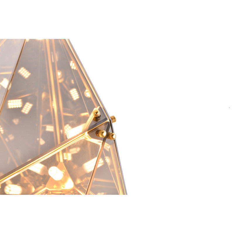 Framed Prism Chandelier with Glass Shade by Bethel - view 5