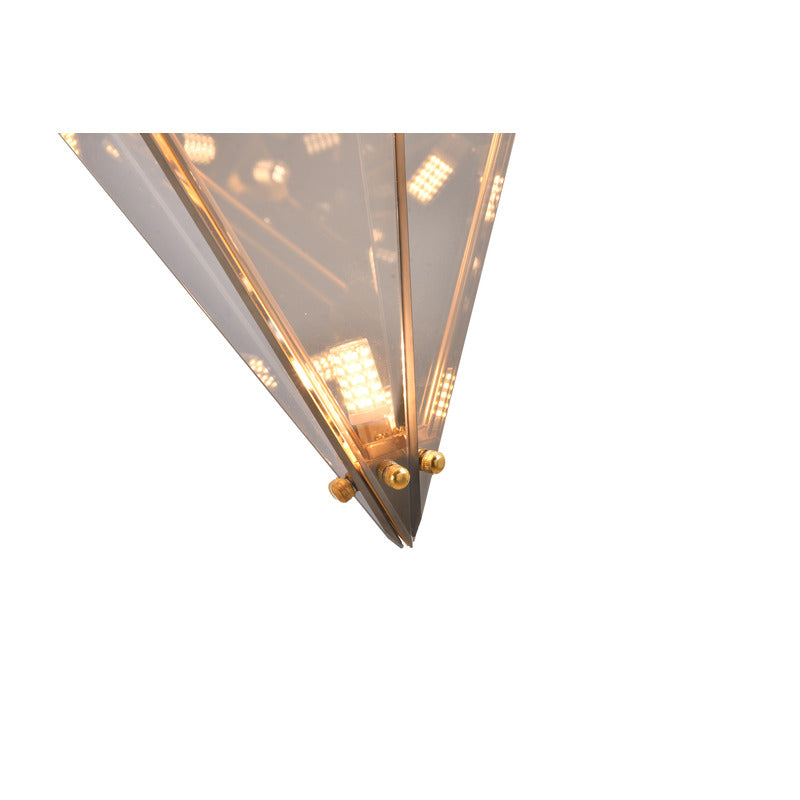 Framed Prism Chandelier with Glass Shade by Bethel - view 7
