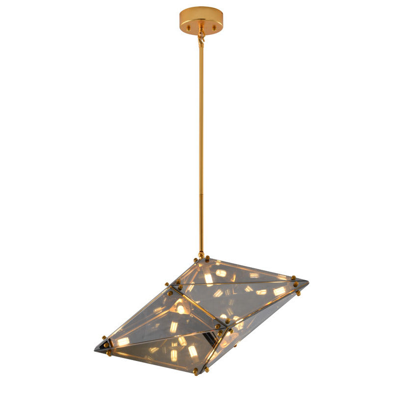 Gold Glass Chandelier (DLS52) by Bethel