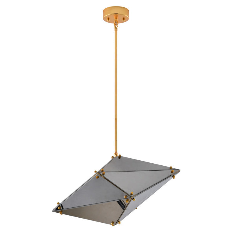 Gold Glass Chandelier (DLS52) by Bethel - view 2