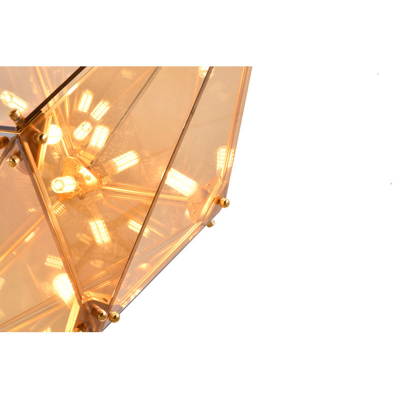 Framed Prism Chandelier with Glass Shade by Bethel - view 28