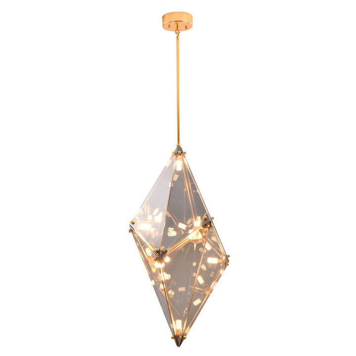 Gold Glass Chandelier (DLS54) by Bethel