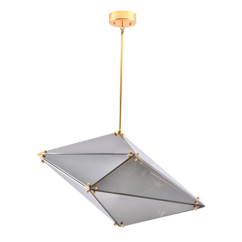 Framed Prism Chandelier with Glass Shade by Bethel - view 33