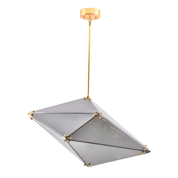 Framed Prism Chandelier with Glass Shade by Bethel - view 33