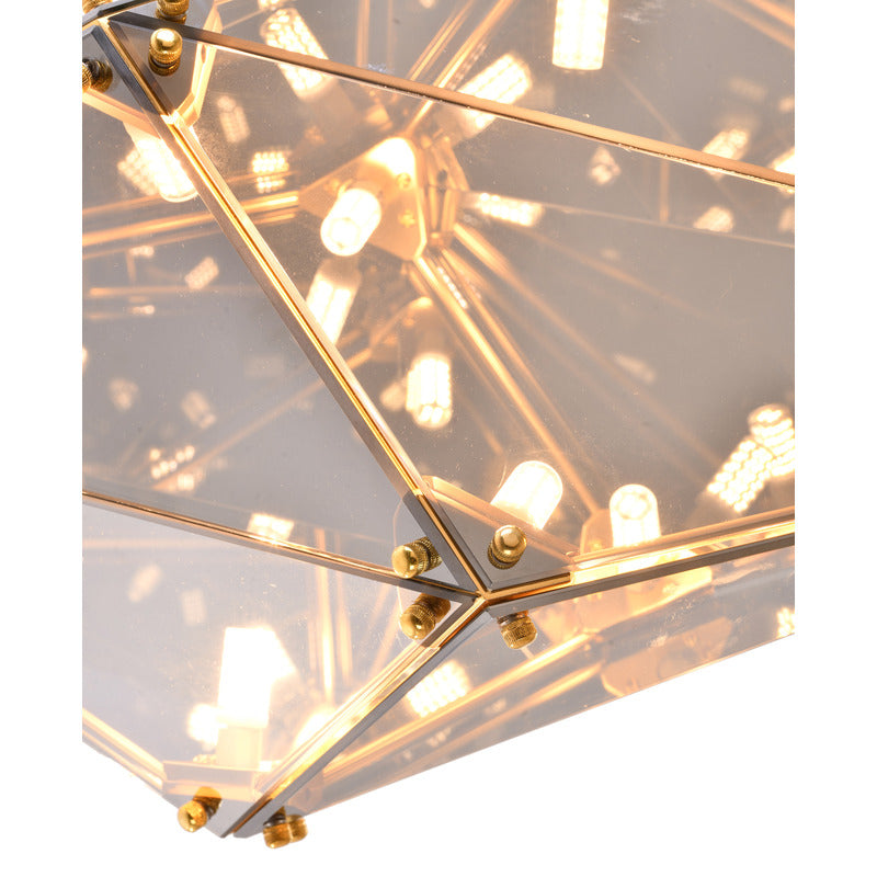 Framed Prism Chandelier with Glass Shade by Bethel - view 34
