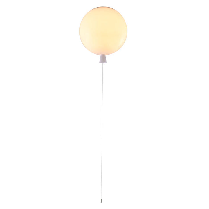 White Acrylic Flush Mount Balloon Light String Is for Decoration Only by Bethel