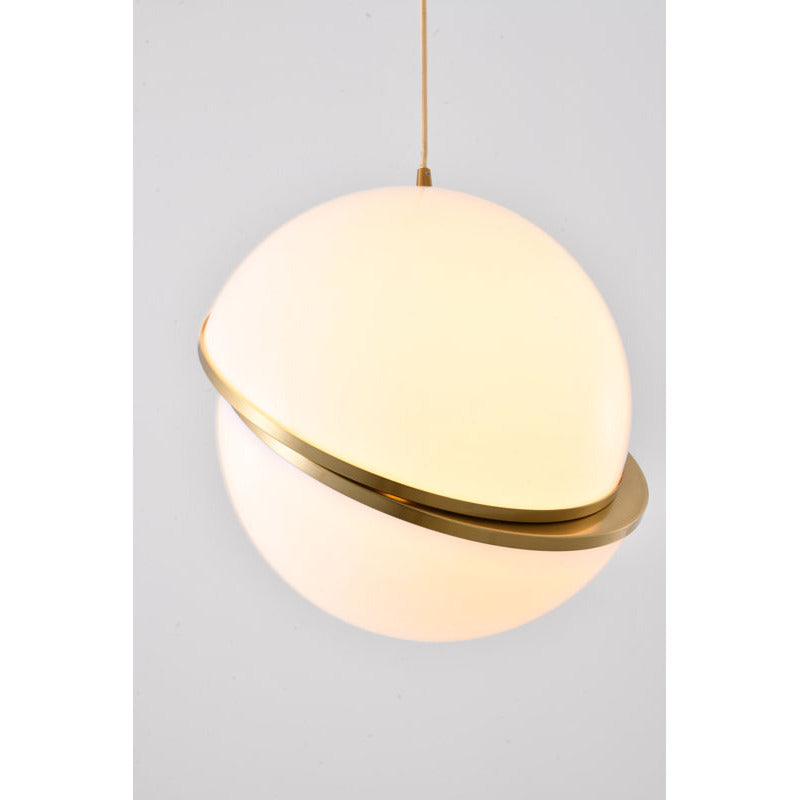 Acrylic Orb Pendant Light with Hardware by Bethel - view 2
