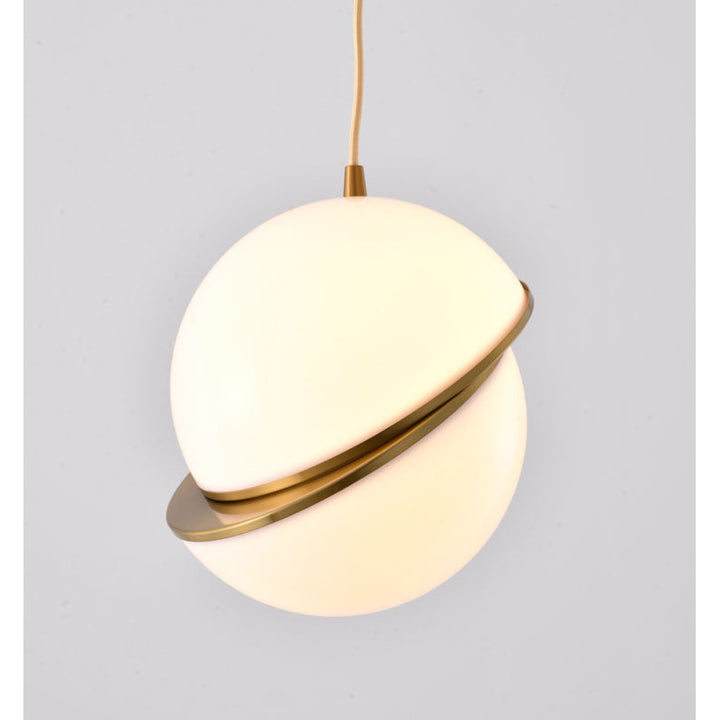 Acrylic Orb Pendant Light with Hardware by Bethel - view 6