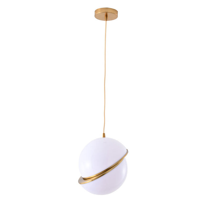 Acrylic Orb Pendant Light with Hardware by Bethel - view 7