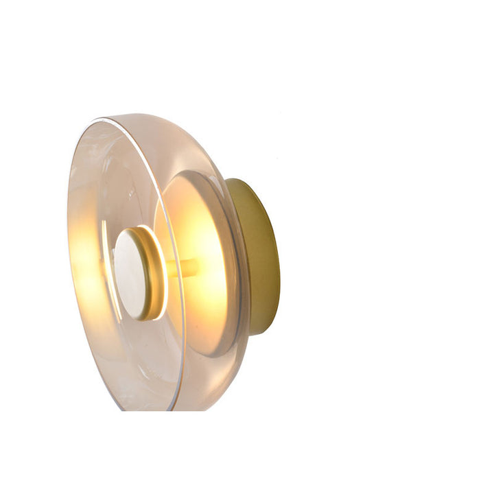 Gold Glass Wall Sconce by Bethel - view 4